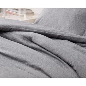 Bedsure Essentials Gray 1-Comforter & 2-Pillowshams Set Full Size 3pcs